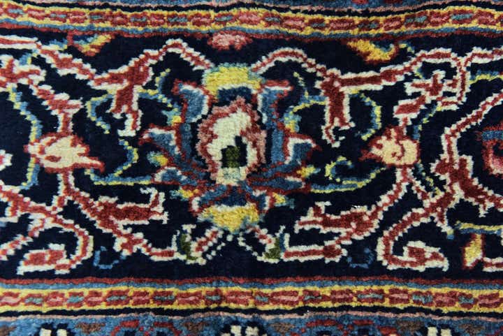 9' 10 x 13' 2 Hand Knotted Farahan Persian Wool Rug
