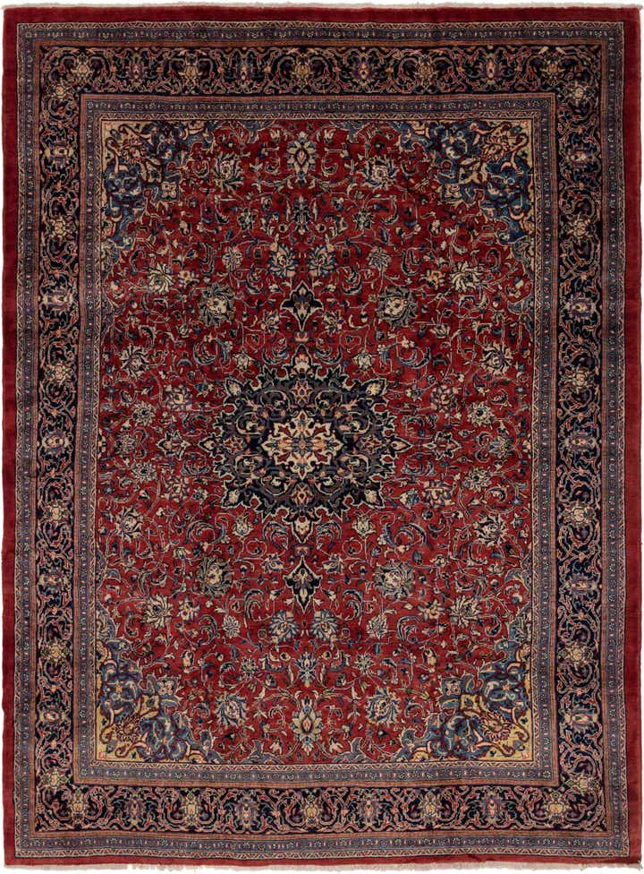9' 10 x 13' 2 Hand Knotted Farahan Persian Wool Rug