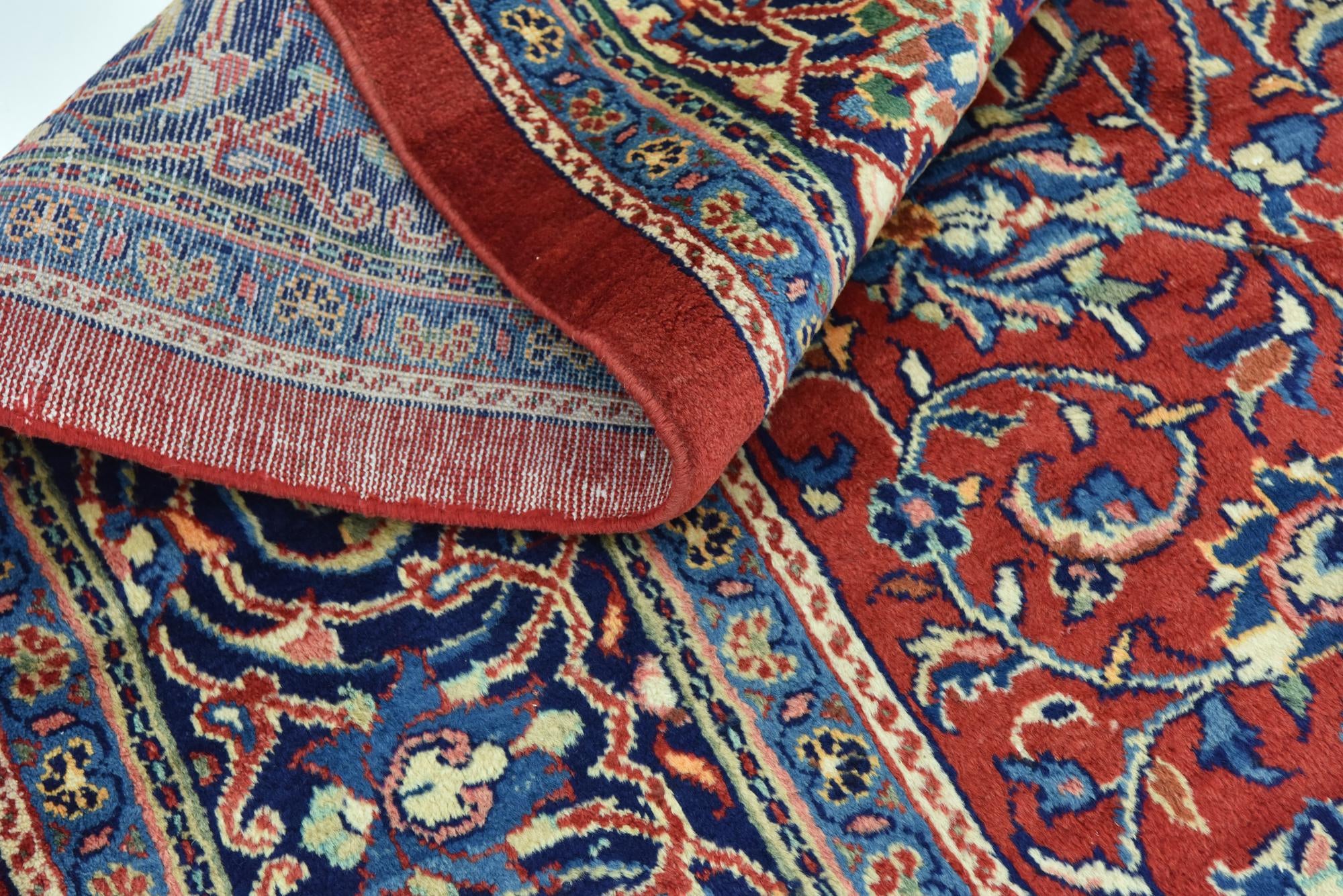 9' 7 x 13' 2 Hand Knotted Farahan Persian Wool Rug
