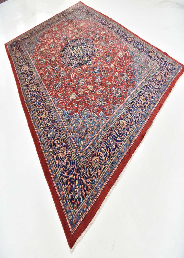 9' 7 x 13' 2 Hand Knotted Farahan Persian Wool Rug