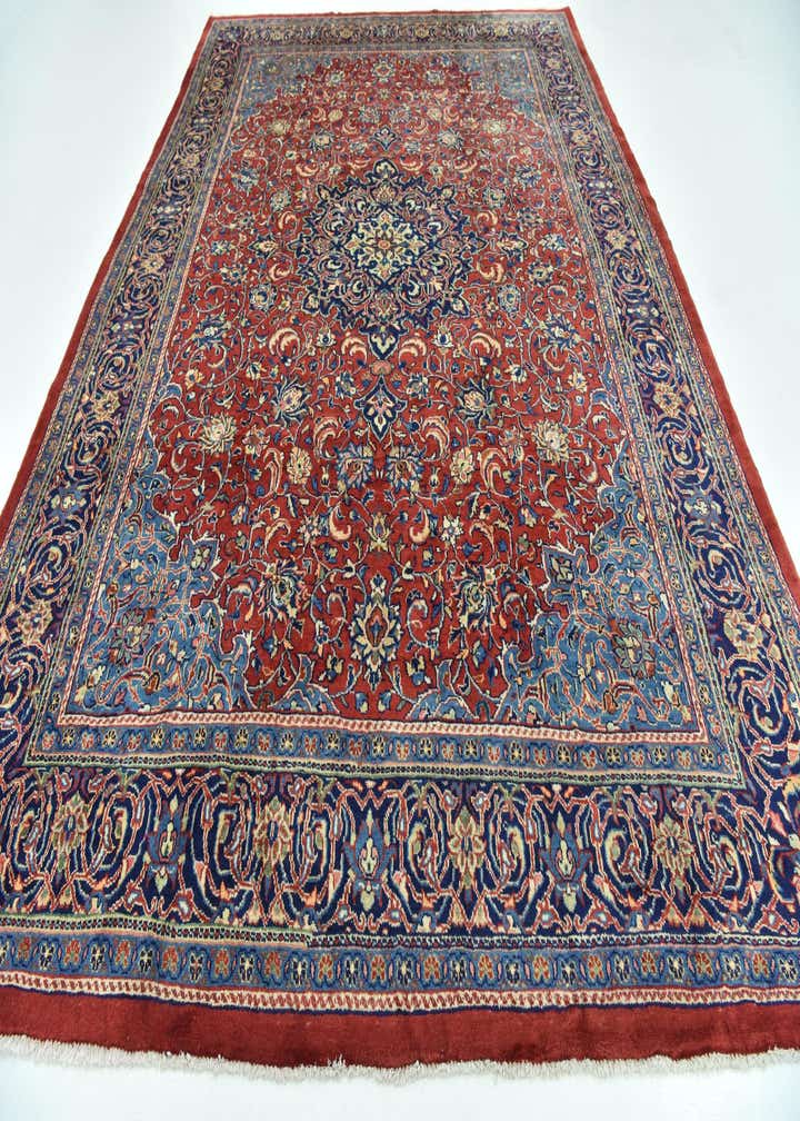 9' 7 x 13' 2 Hand Knotted Farahan Persian Wool Rug
