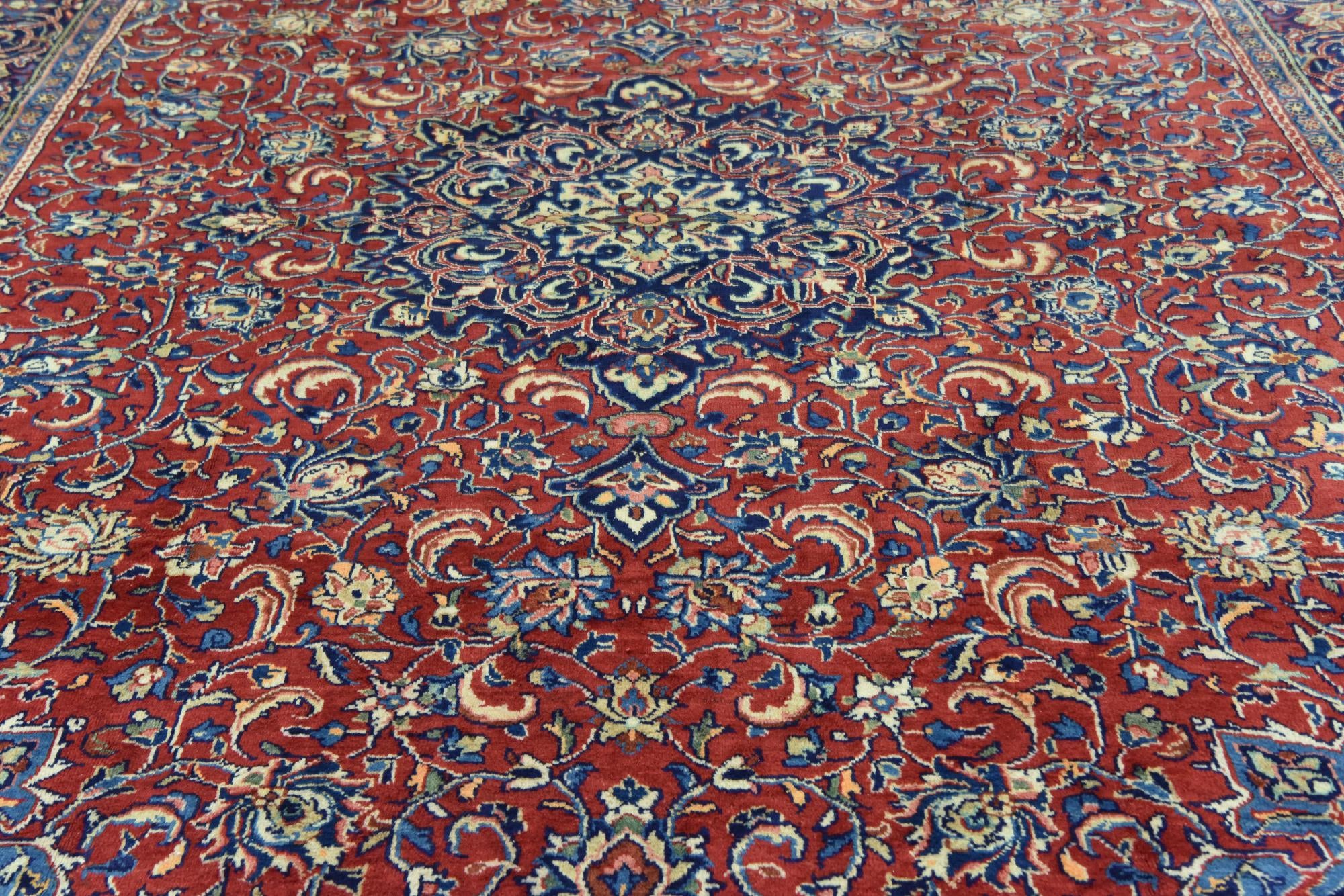 9' 7 x 13' 2 Hand Knotted Farahan Persian Wool Rug