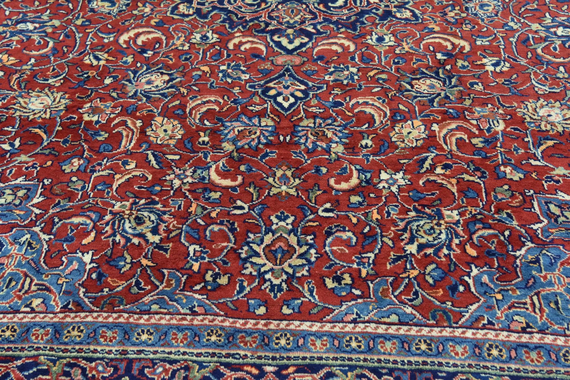 9' 7 x 13' 2 Hand Knotted Farahan Persian Wool Rug