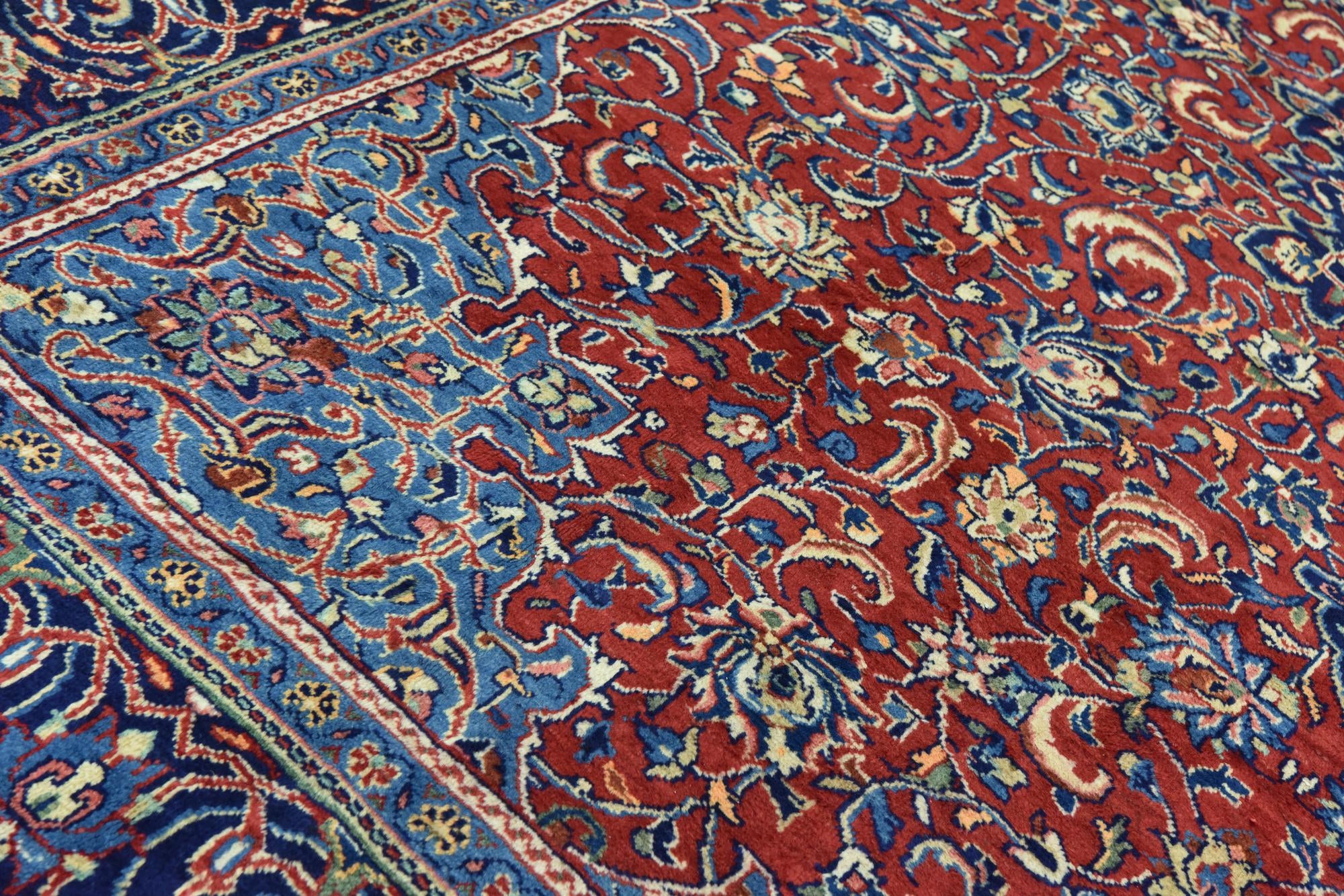 9' 7 x 13' 2 Hand Knotted Farahan Persian Wool Rug