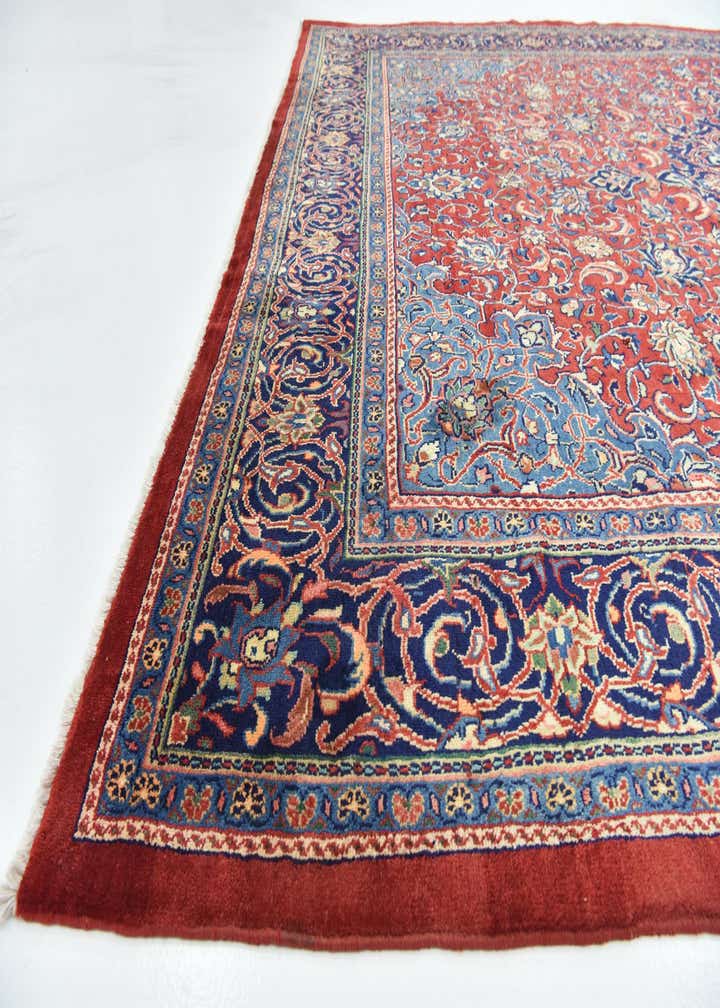 9' 7 x 13' 2 Hand Knotted Farahan Persian Wool Rug