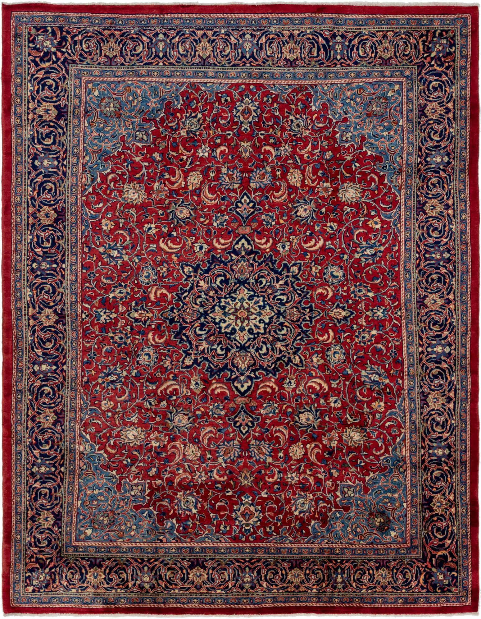 9' 7 x 13' 2 Hand Knotted Farahan Persian Wool Rug