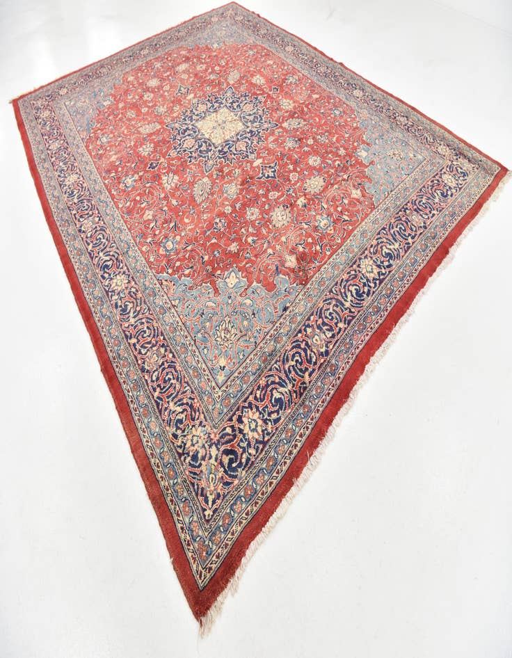 Detail image of 10' 2 x 12' 9 Hand Knotted Farahan Persian Wool Rug
