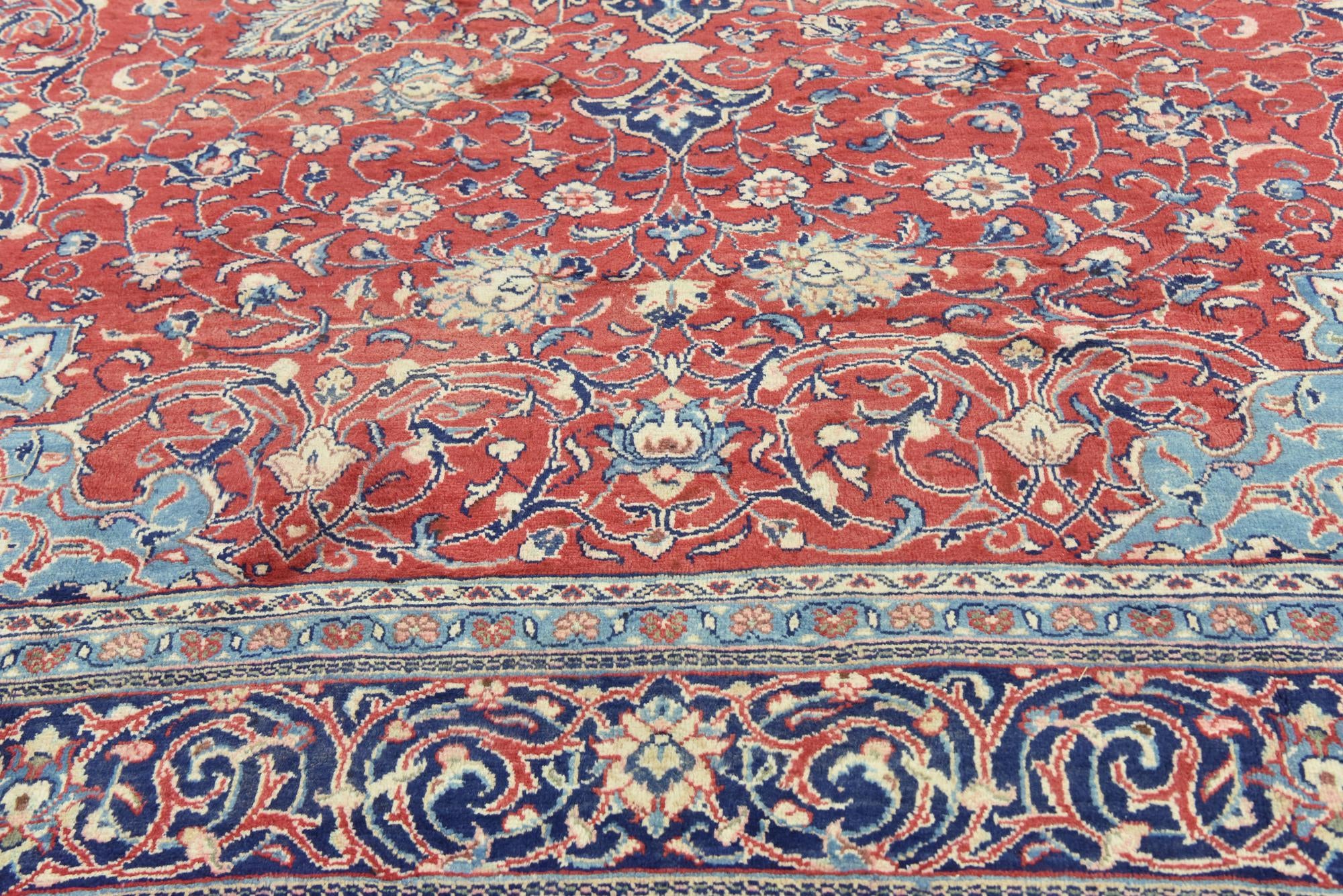 10' 2 x 12' 9 Hand Knotted Farahan Persian Wool Rug