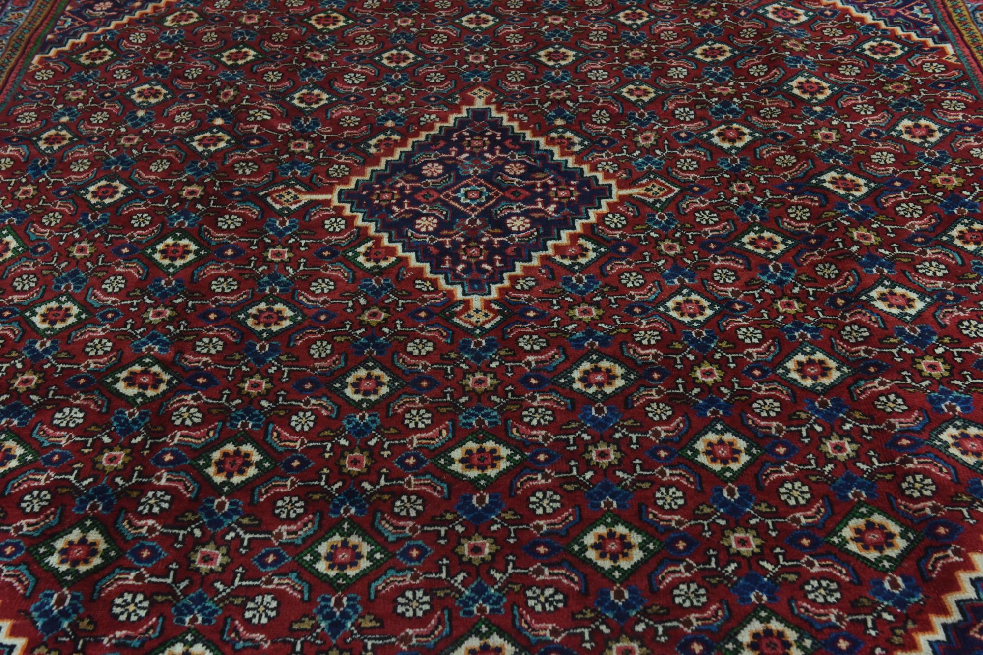 9' 8 x 12' 8 Hand Knotted Farahan Persian Wool Rug