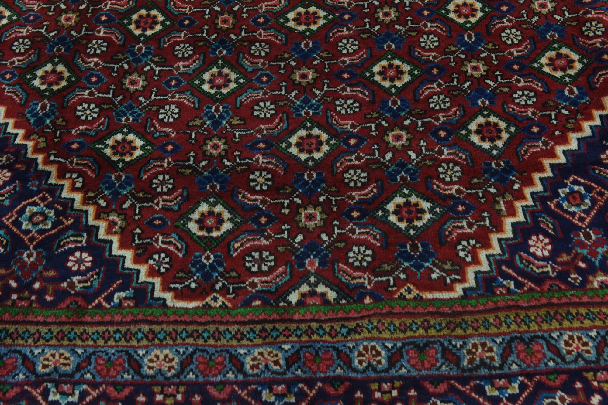 9' 8 x 12' 8 Hand Knotted Farahan Persian Wool Rug