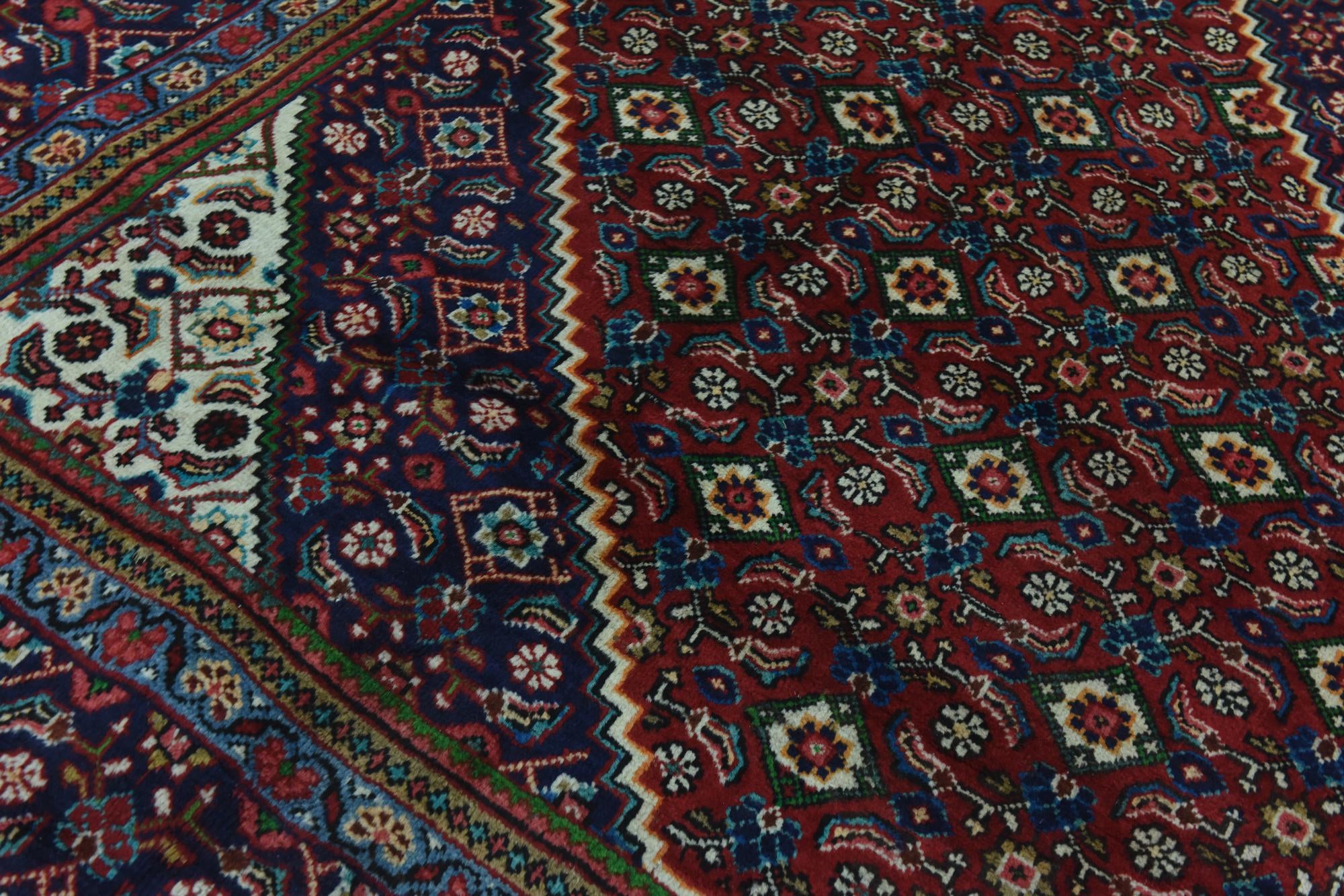 9' 8 x 12' 8 Hand Knotted Farahan Persian Wool Rug