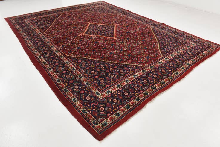 Detail image of 9' 9 x 12' 8 Hand Knotted Farahan Persian Wool Rug