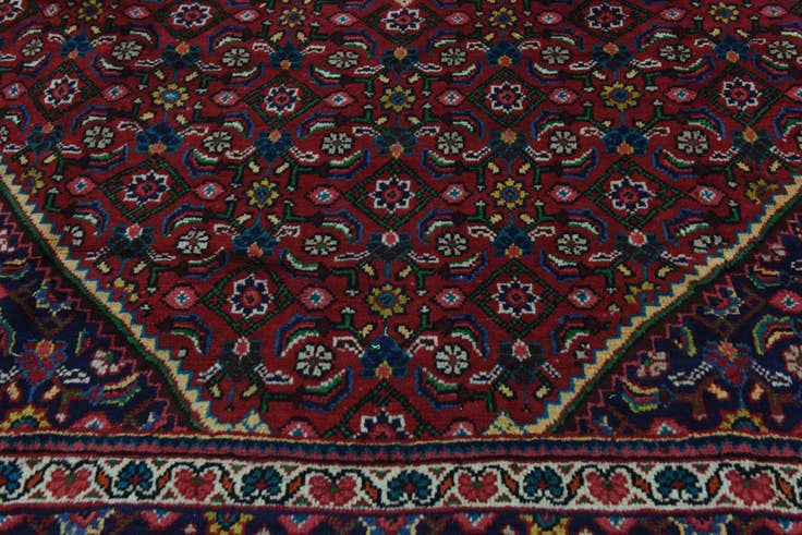 Detail image of 9' 9 x 12' 8 Hand Knotted Farahan Persian Wool Rug