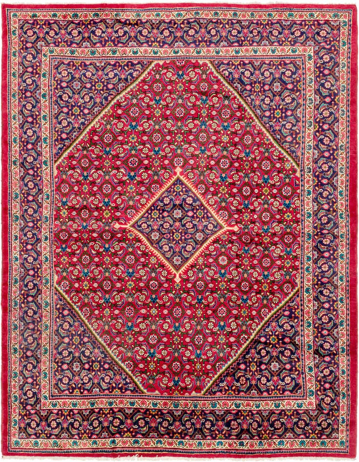 Detail image of 9' 9 x 12' 8 Hand Knotted Farahan Persian Wool Rug