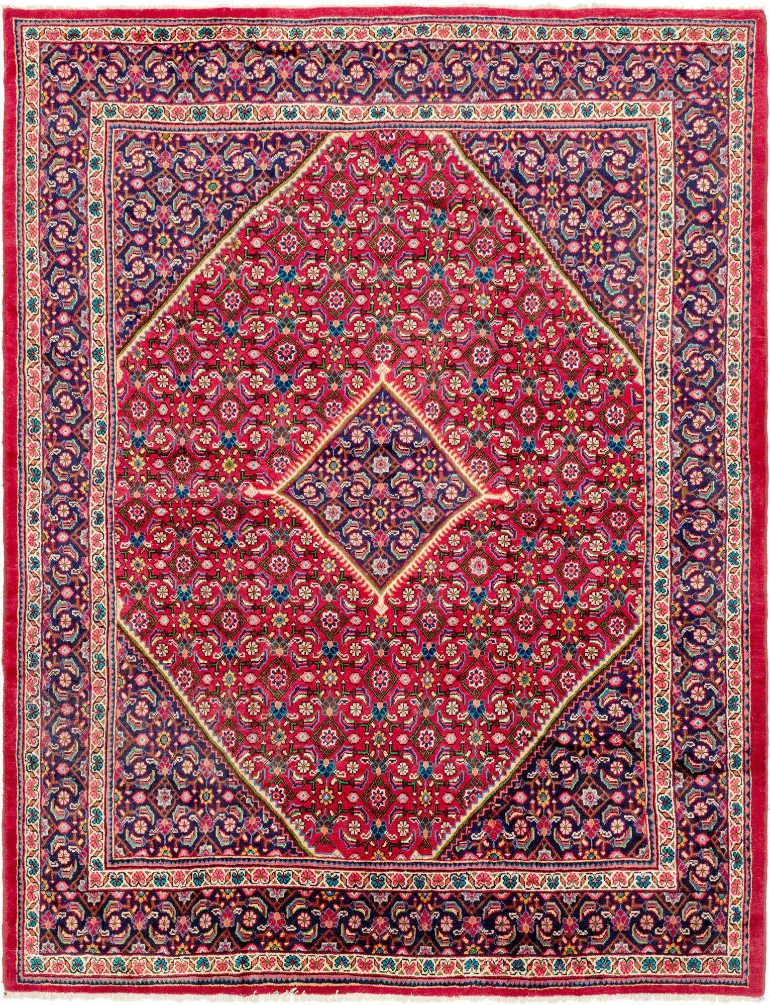 9' 9 x 12' 8 Hand Knotted Farahan Persian Wool Rug