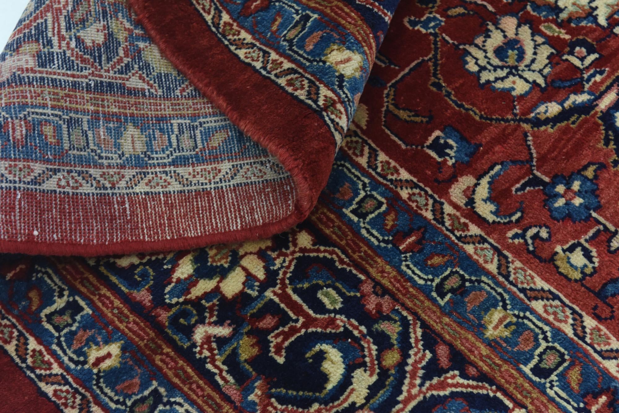 9' 10 x 12' 9 Hand Knotted Farahan Persian Wool Rug