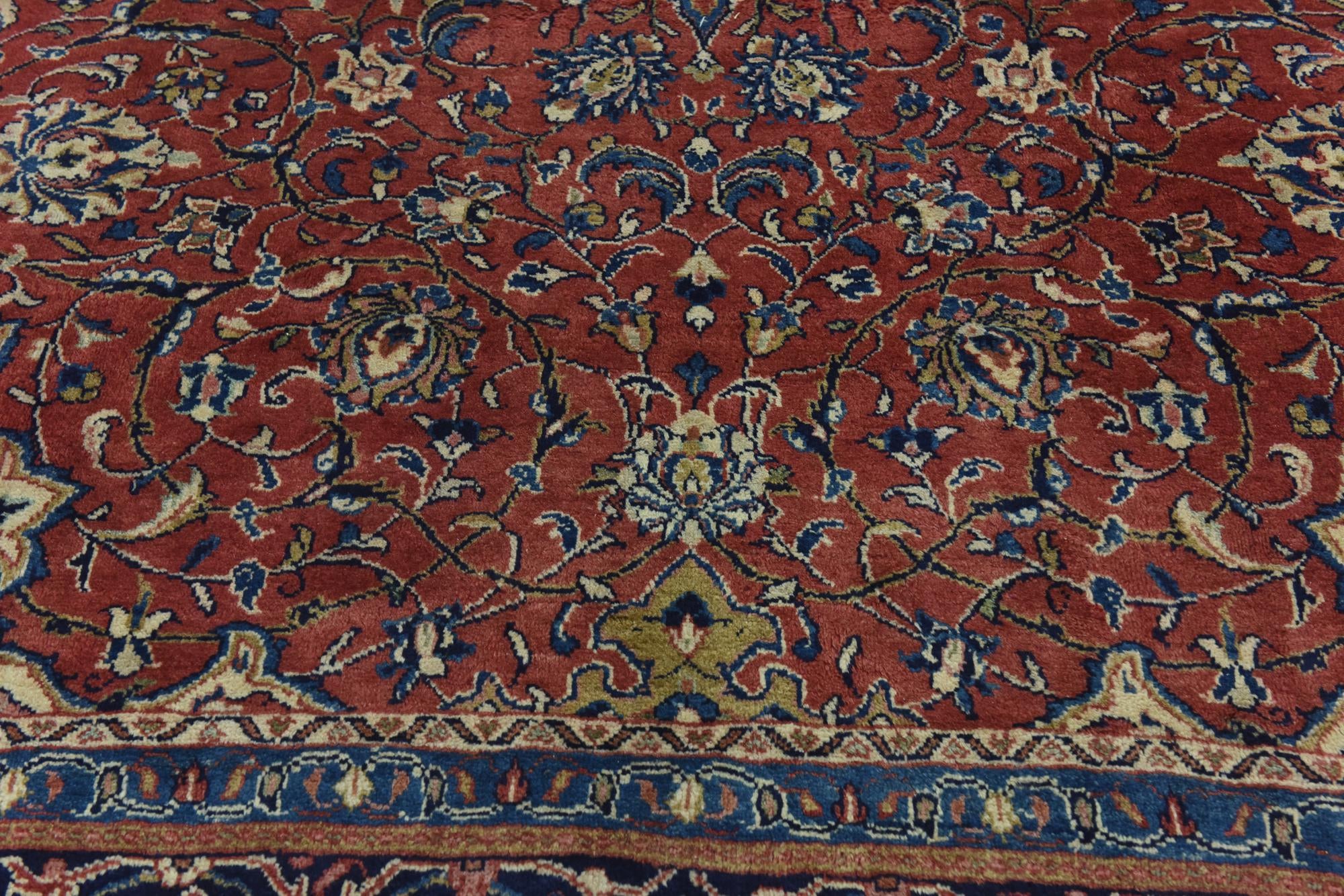 9' 10 x 12' 9 Hand Knotted Farahan Persian Wool Rug