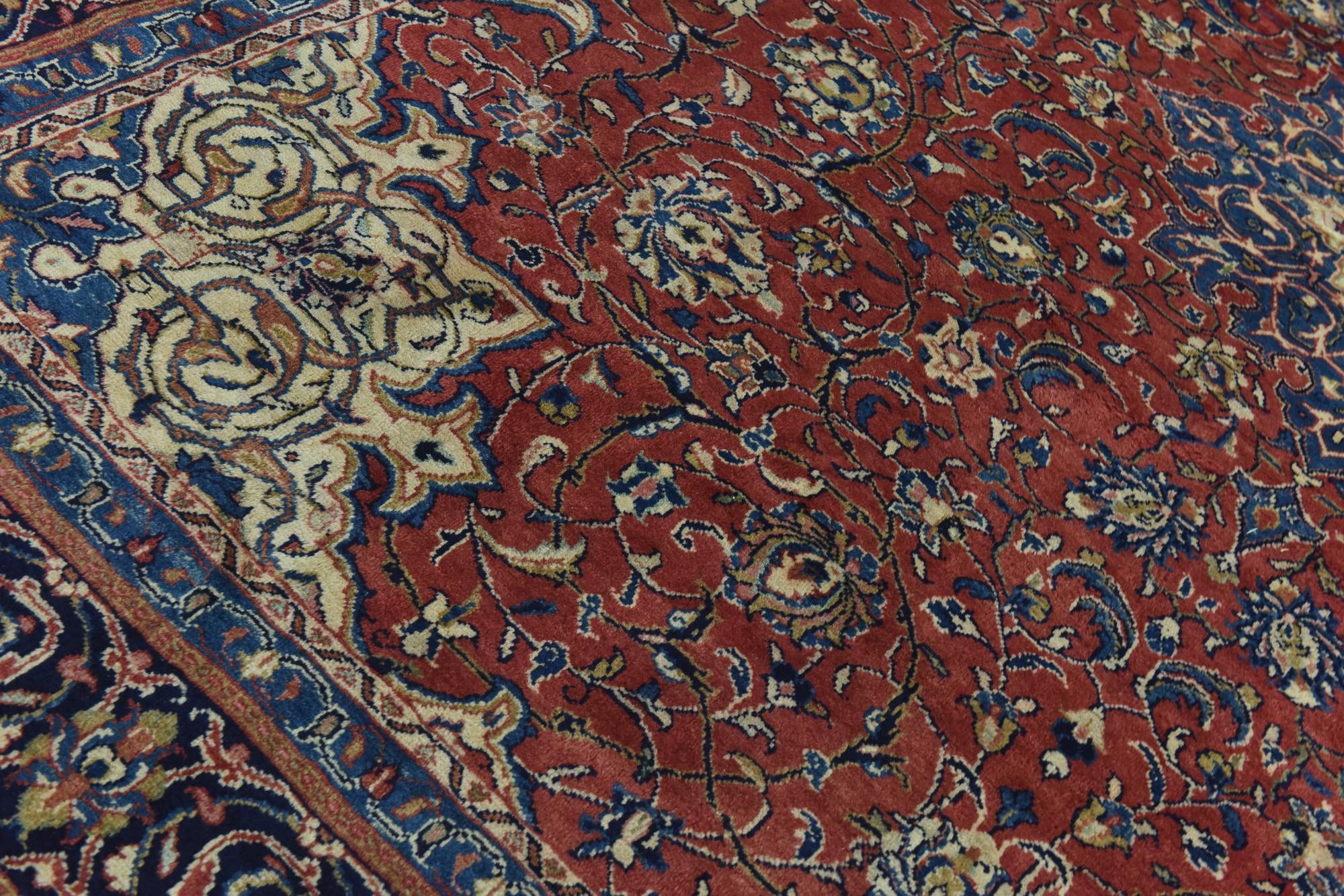 9' 10 x 12' 9 Hand Knotted Farahan Persian Wool Rug