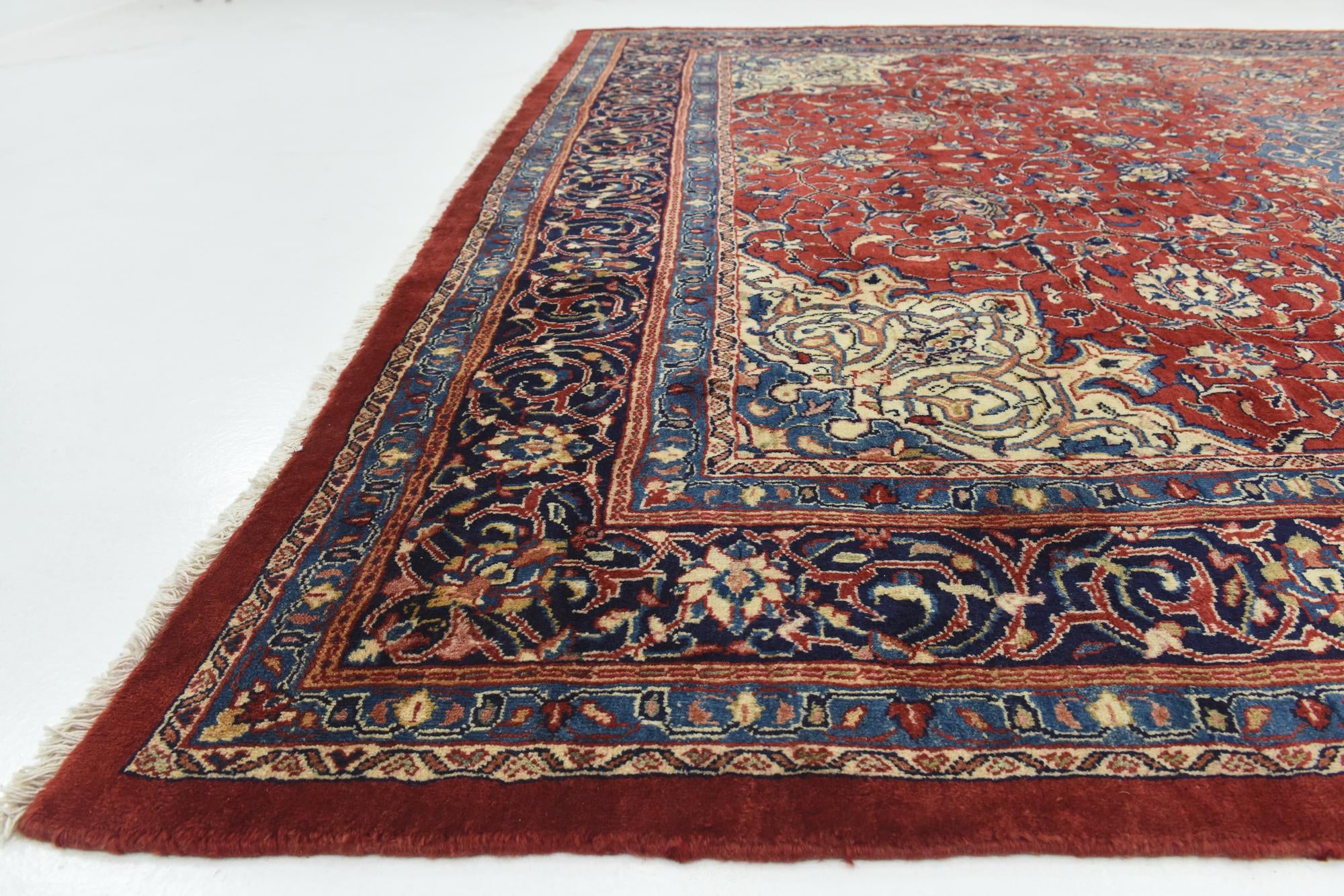9' 10 x 12' 9 Hand Knotted Farahan Persian Wool Rug