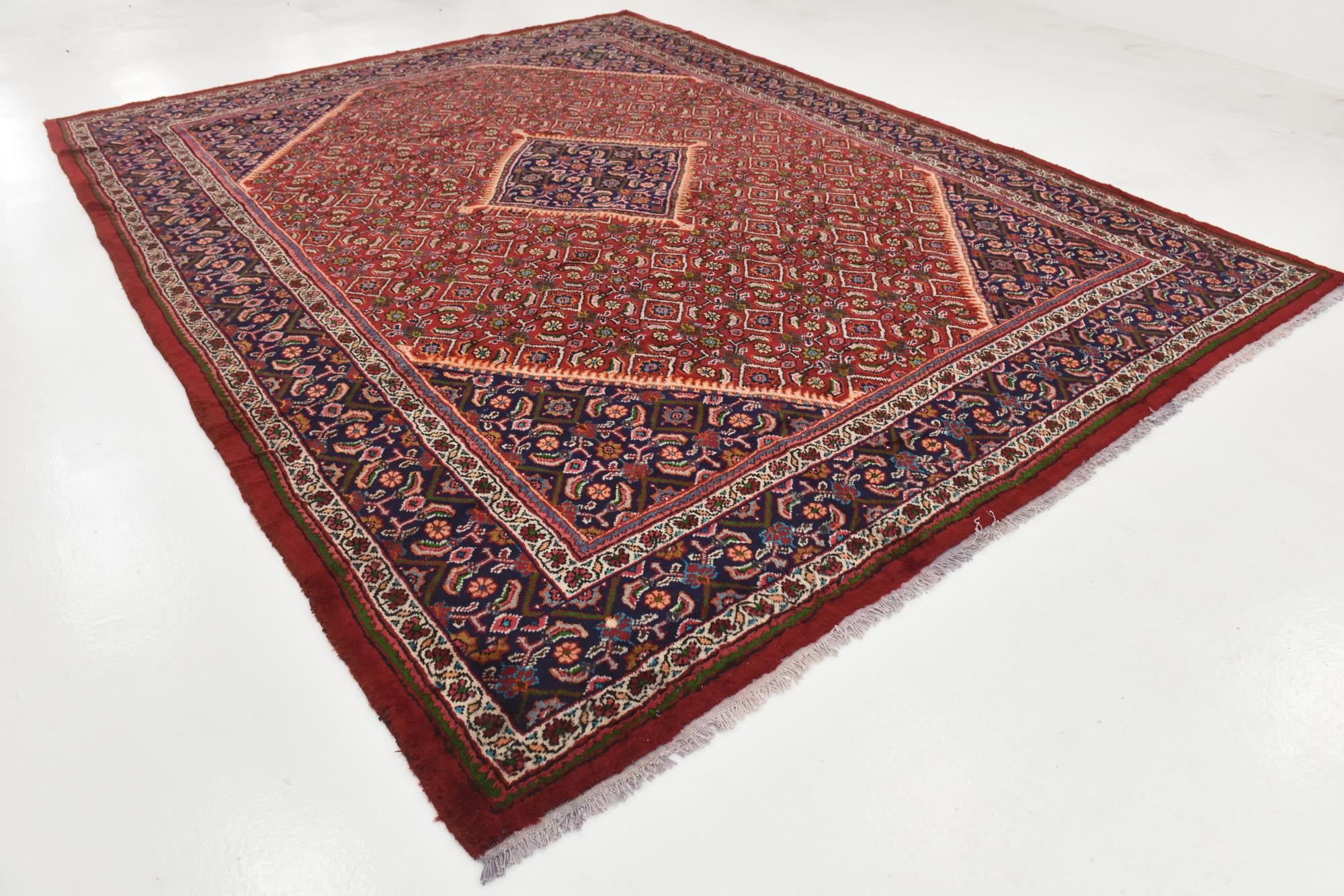 10' x 13' Hand Knotted Farahan Persian Wool Rug