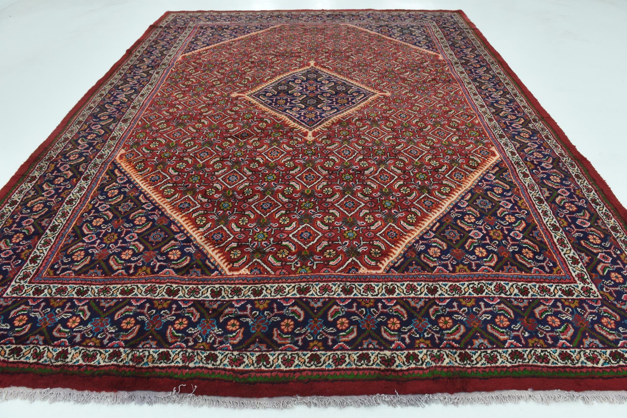 10' x 13' Hand Knotted Farahan Persian Wool Rug