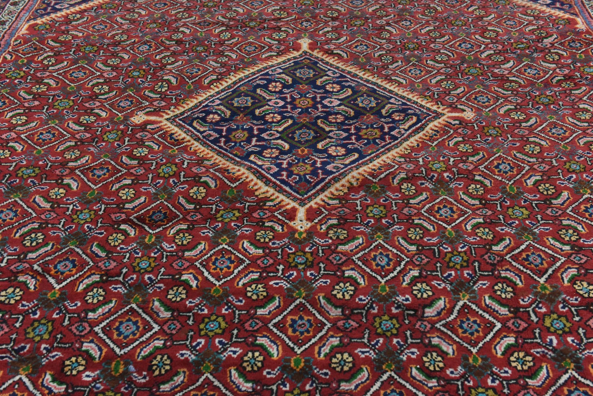 10' x 13' Hand Knotted Farahan Persian Wool Rug