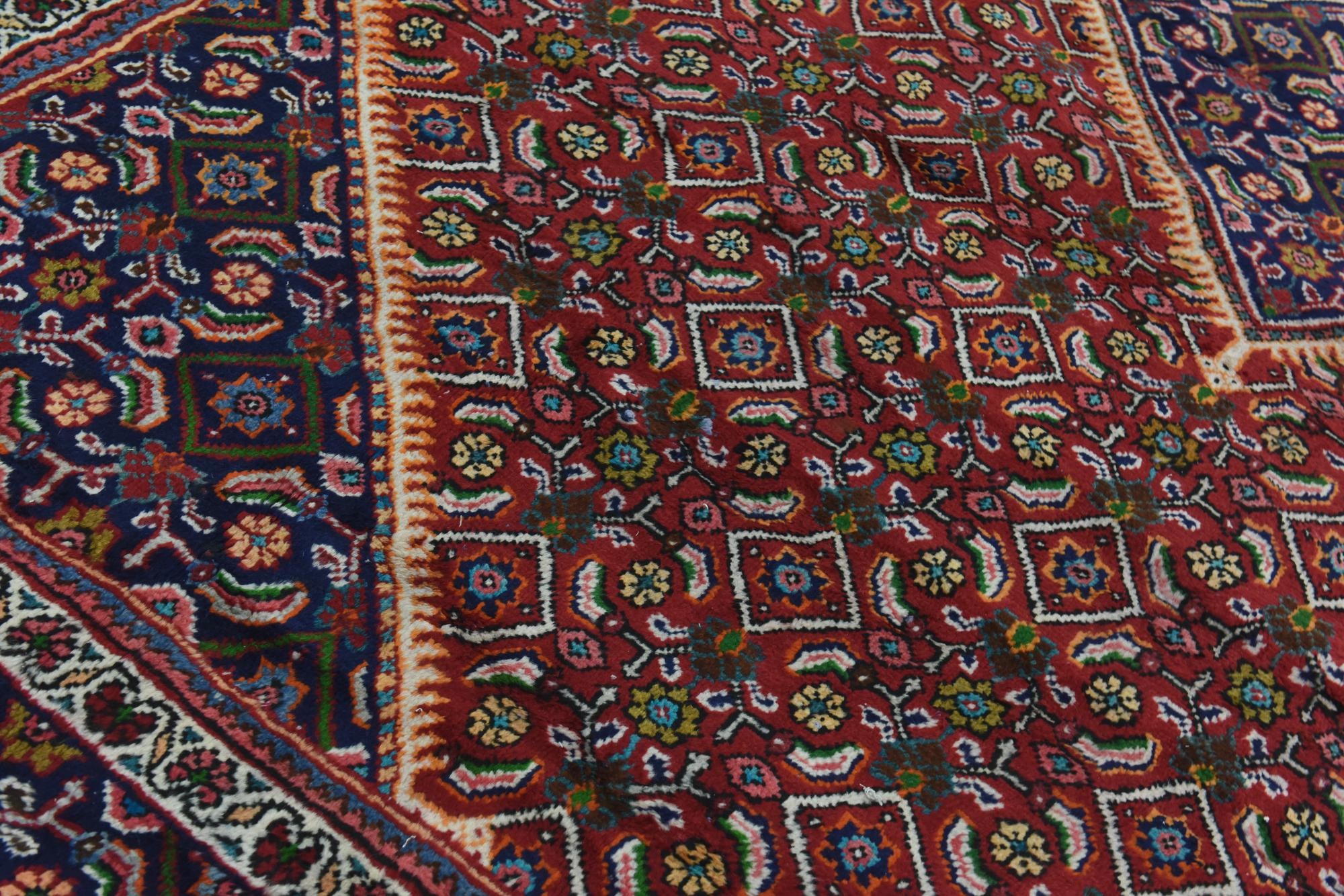 10' x 13' Hand Knotted Farahan Persian Wool Rug