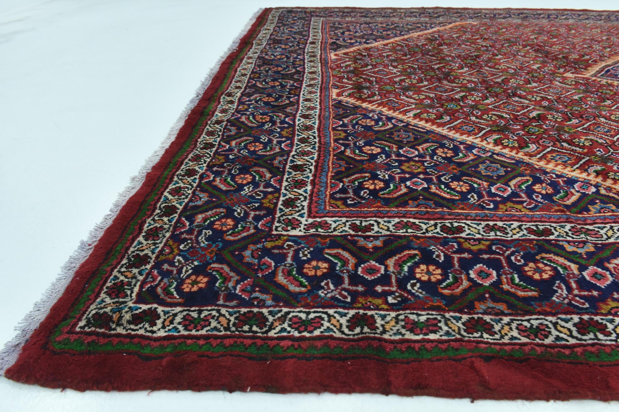 10' x 13' Hand Knotted Farahan Persian Wool Rug
