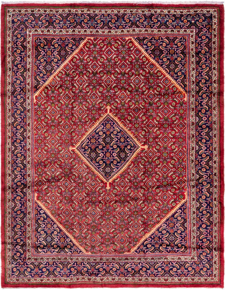 Detail image of 10' x 13' Hand Knotted Farahan Persian Wool Rug