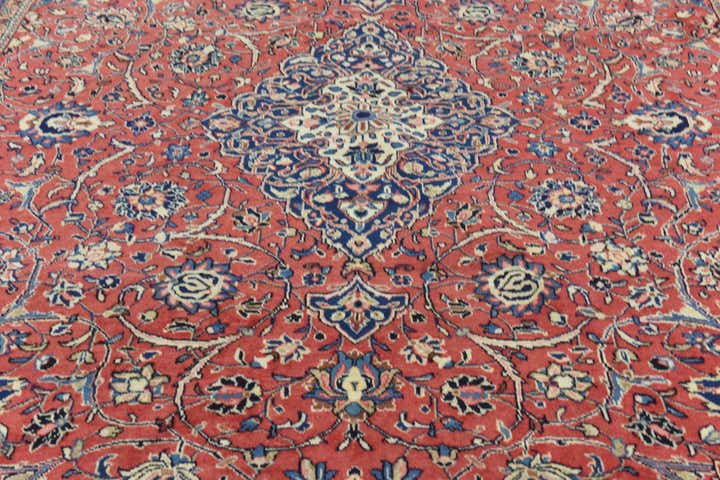 9' 10 x 13' 3 Hand Knotted Farahan Persian Wool Rug