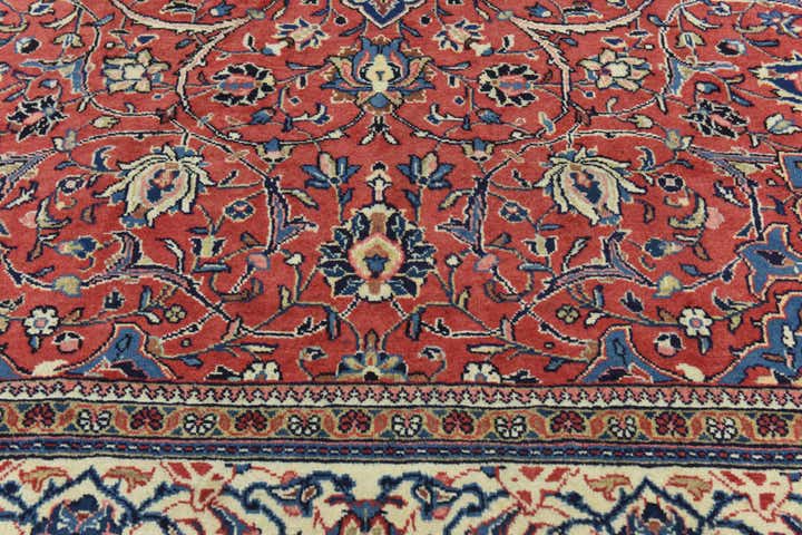 9' 10 x 13' 3 Hand Knotted Farahan Persian Wool Rug