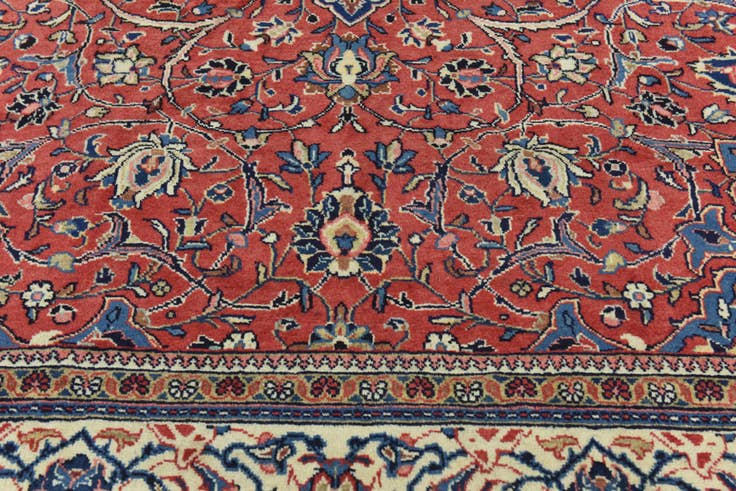 Detail image of 9' 10 x 13' 3 Hand Knotted Farahan Persian Wool Rug