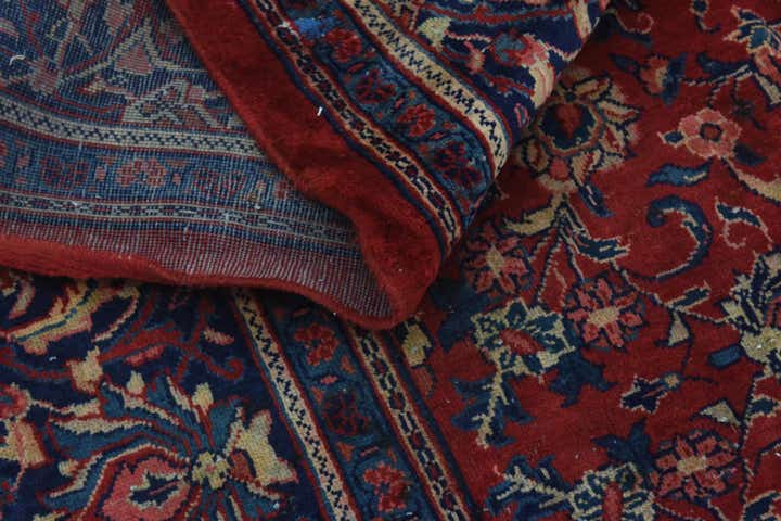 10' x 13' 3 Hand Knotted Farahan Persian Wool Rug