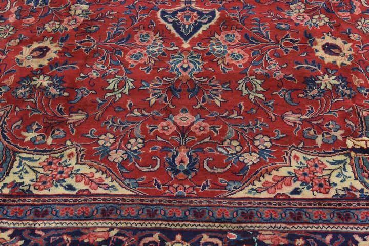 10' x 13' 3 Hand Knotted Farahan Persian Wool Rug