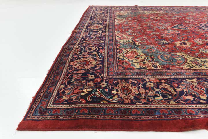 10' x 13' 3 Hand Knotted Farahan Persian Wool Rug