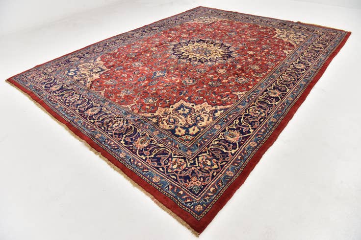 Detail image of 10' x 13' 3 Hand Knotted Farahan Persian Wool Rug