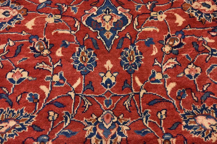 Detail image of 10' x 13' 3 Hand Knotted Farahan Persian Wool Rug