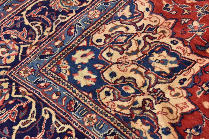 10' x 13' 3 Hand Knotted Farahan Persian Wool Rug