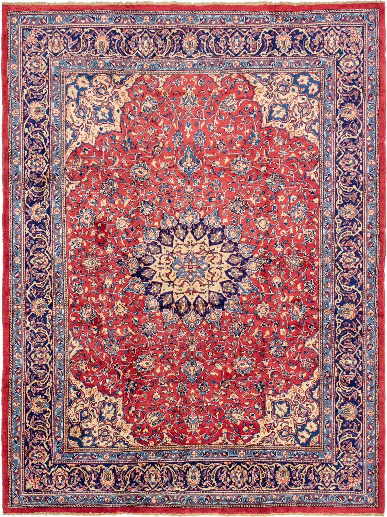 10' x 13' 3 Hand Knotted Farahan Persian Wool Rug