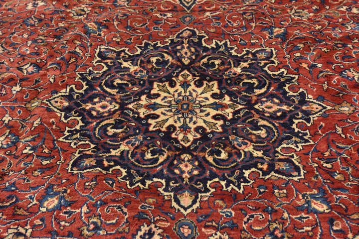 9' 9 x 13' Hand Knotted Farahan Persian Wool Rug