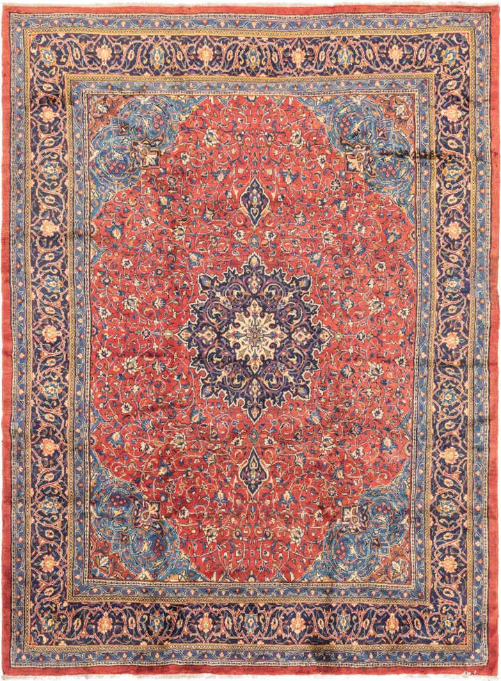9' 9 x 13' Hand Knotted Farahan Persian Wool Rug