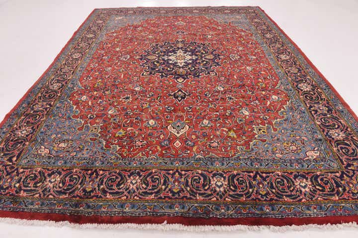 9' 9 x 12' 10 Hand Knotted Farahan Persian Wool Rug