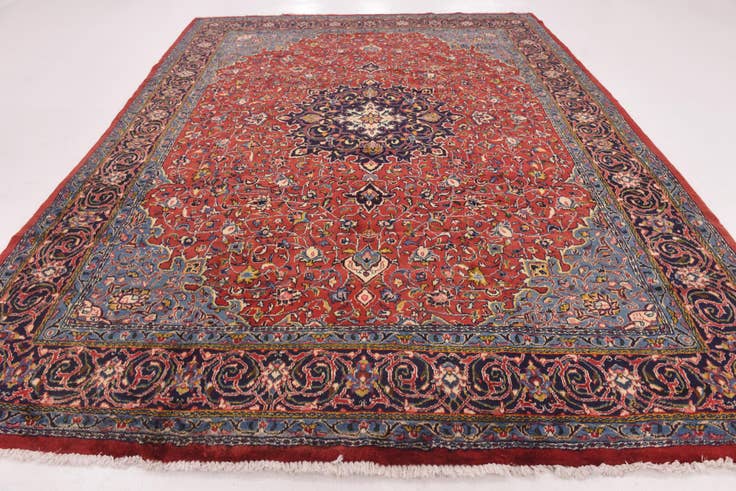 Detail image of 9' 9 x 12' 10 Hand Knotted Farahan Persian Wool Rug