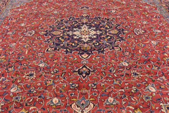 9' 9 x 12' 10 Hand Knotted Farahan Persian Wool Rug