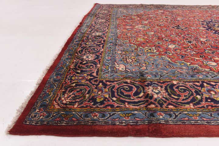 9' 9 x 12' 10 Hand Knotted Farahan Persian Wool Rug