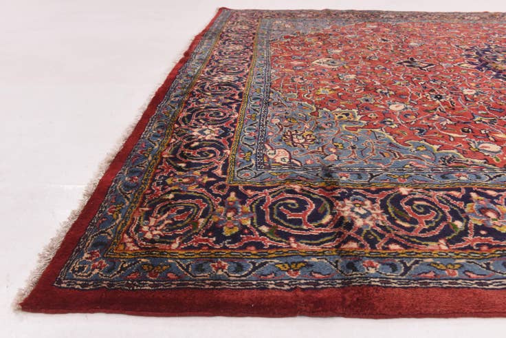 Detail image of 9' 9 x 12' 10 Hand Knotted Farahan Persian Wool Rug