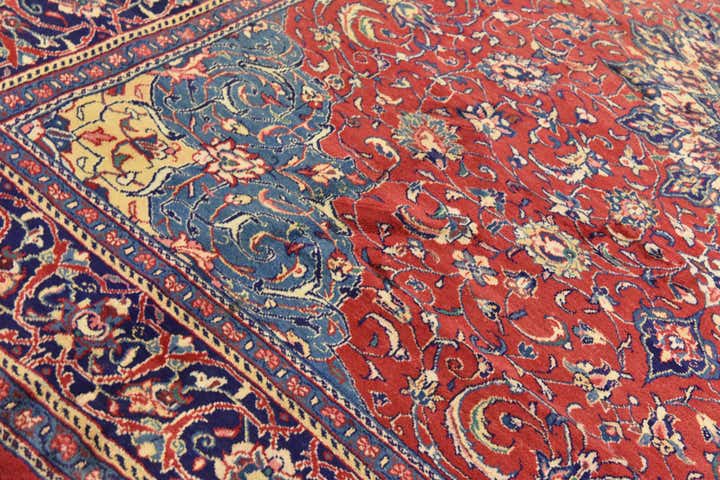 9' 9 x 13' Hand Knotted Farahan Persian Wool Rug