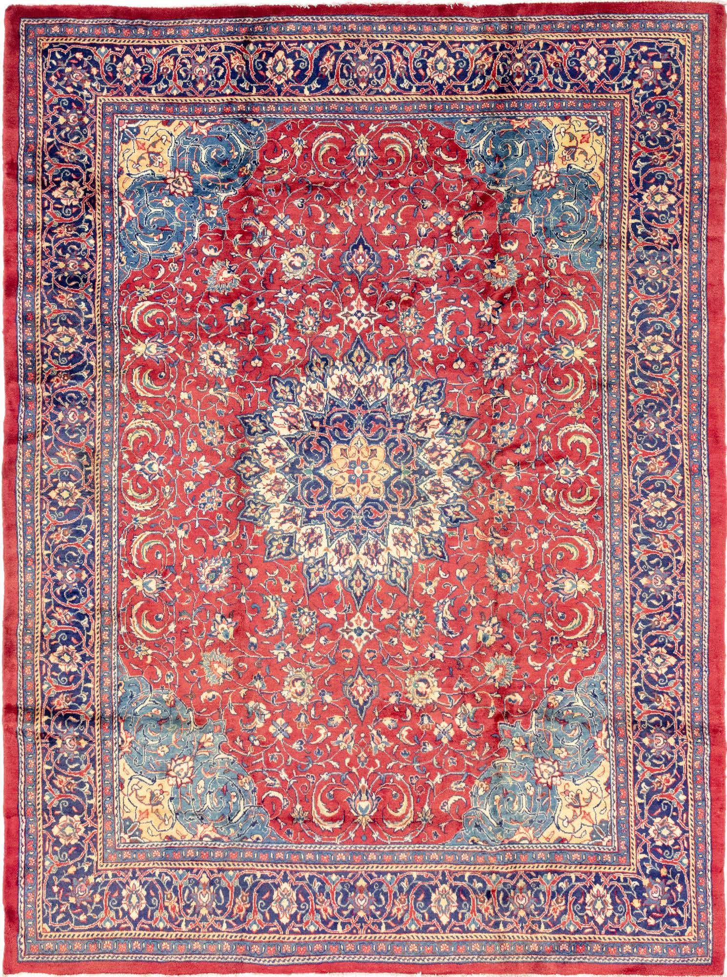 9' 9 x 13' Hand Knotted Farahan Persian Wool Rug