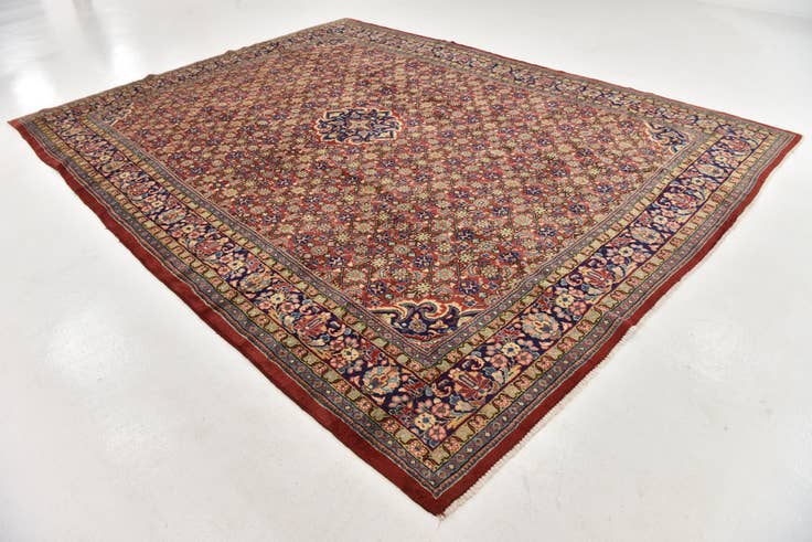 Detail image of 10' x 13' 3 Hand Knotted Farahan Persian Wool Rug