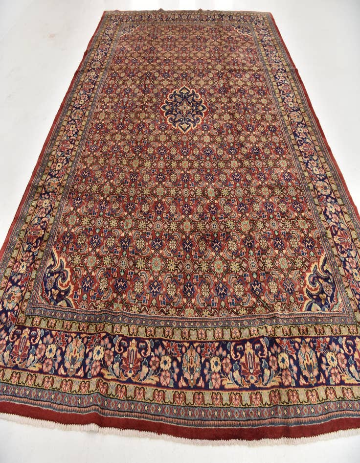 Detail image of 10' x 13' 3 Hand Knotted Farahan Persian Wool Rug